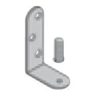 Prezzo Scontato System vari KOBLENZ modello 0700 15 staffa inferiore di tenuta completa di perno per porta in legno a libro o pieghevoli a fisarmonica