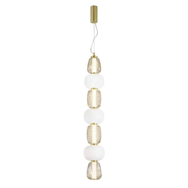 Vendita Finale SOSPENSIONE LED TOTEM ORO 42W 4500LM 3000K 17X163CM