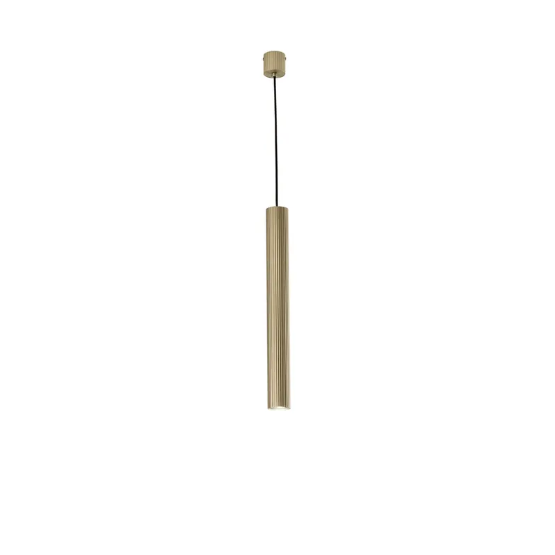 Saldi SOSPENSIONE LORD ORO IN ACCIAIO+ALLUMINIO 1XGU10 25W 10X10X255CM