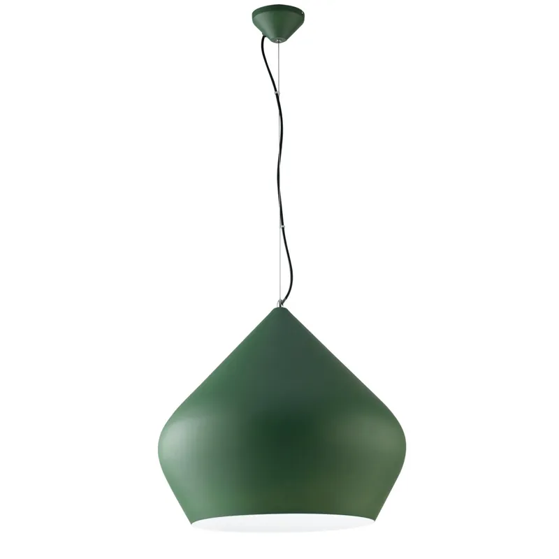 SOSPENSIONE THOLOS VERDE/BIANCA 1XE27 52X201CM Nuova Collezione