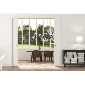 Controtelaio scomparsa scorrevole ECLISSE modello ESTENSIONE intonaco per serramento interno a due ante mis. 1400x2000 spessore 108 Promozione Esclusiva