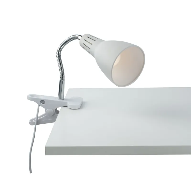 LAMPADA LOGIKO BIANCA CON PINZA 1XE14 11,5X7,3X36,5CM Prezzo Basso