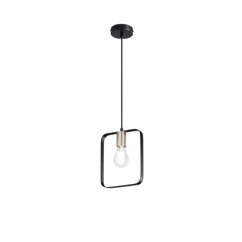 Di Tendenza SOSPENSIONE SMITH NERA/ORO 1XE27 19,5X10X160CM