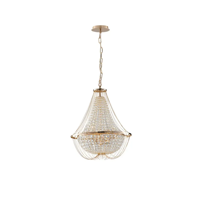 Prezzo Ridotto SOSPENSIONE VIENNA ORO 4XE14 45X120CM