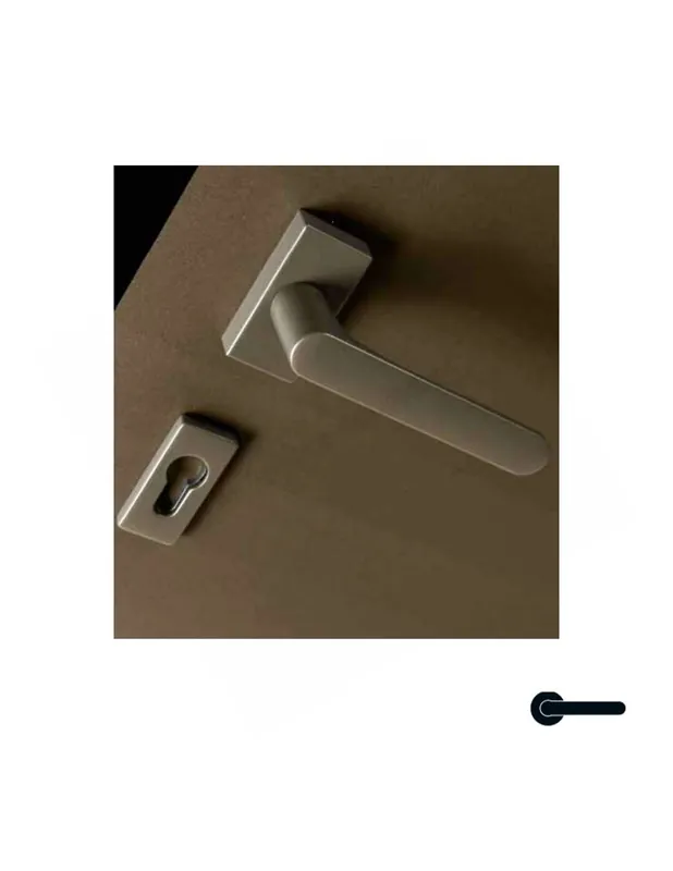 Popolare One Q CC21 RSMY Maniglia per Porte Interne su Rosetta Stretta Mood Collection Colombo Design