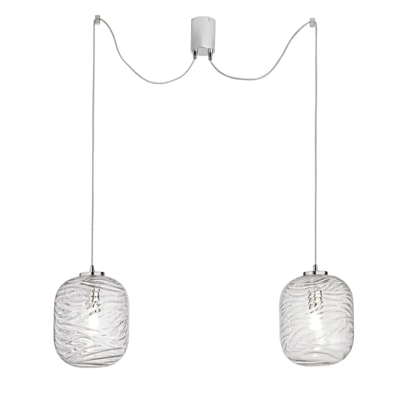 Solo Oggi SOSPENSIONE NEREIDE TRASPARENTE 2XE27 20,45X250CM