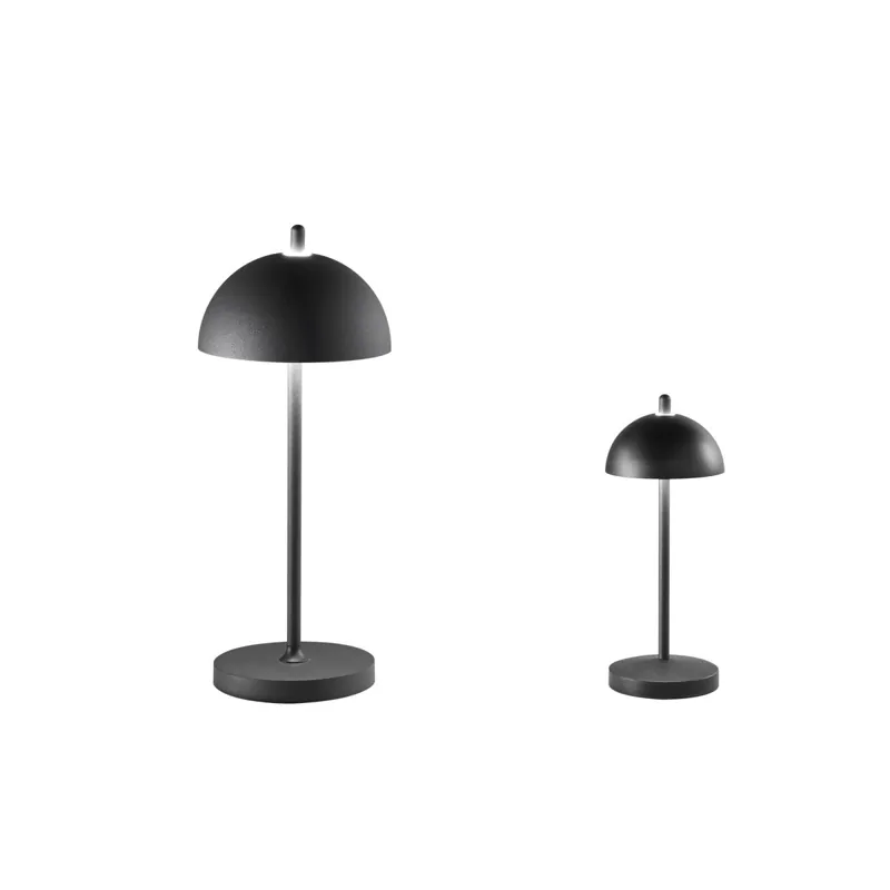 Prezzo Basso LAMPADA DA TAVOLO RICARICABILE LED PARTY NERA 1,5W 134LM 3000K DIMM. IP44 8X19,8CM