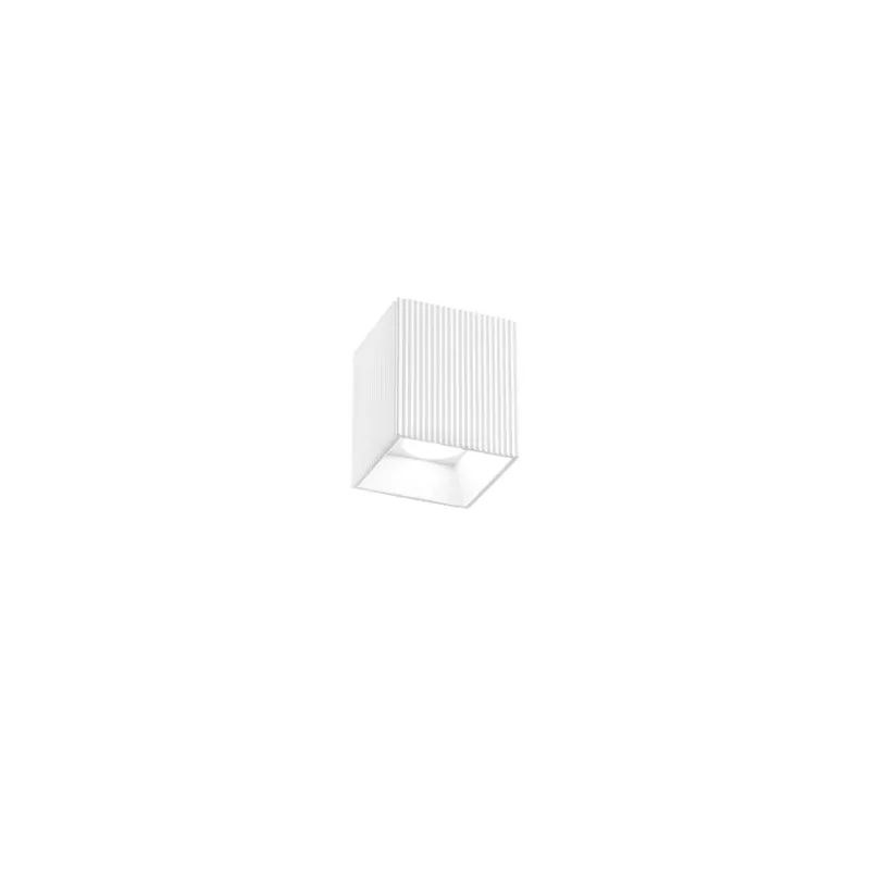 PLAFONIERA NAOS QUADRATA IN GESSO 1XGU10 11X11X13CM Offerta Speciale