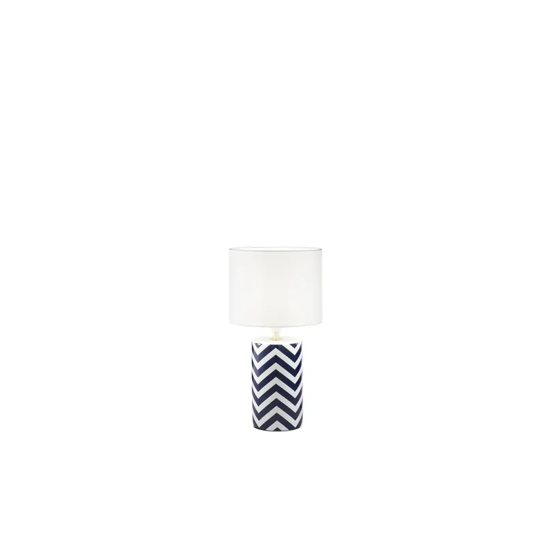 Ordina Subito LUME ZENO BIANCO E BLU IN CERAMICA 1XE14 STRUTTURA D20X37.5CM PARALUME D20X18CM