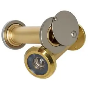 Spioncino OFFICINA COLOMBO modello RING diametro 14 lunghezza 50/85 per portoncino in ottone lucido Quantità Limitata