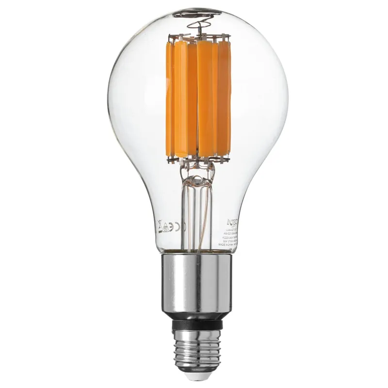 LAMPADINA LED FILAMENTO E27 30W 4500LM 2700K 300° 95X195mm 15000h CRI80 Spedizione Espresso