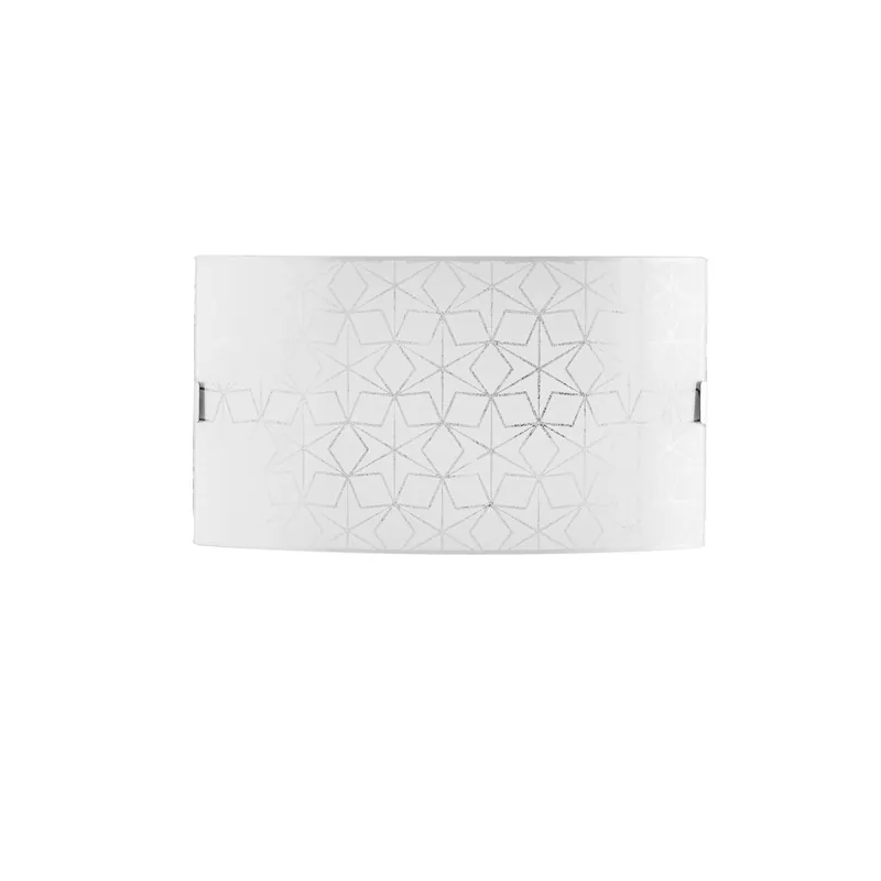 Applique da Parete Per interni Bianca Con decori in graniglia 2XE27 Di Tendenza