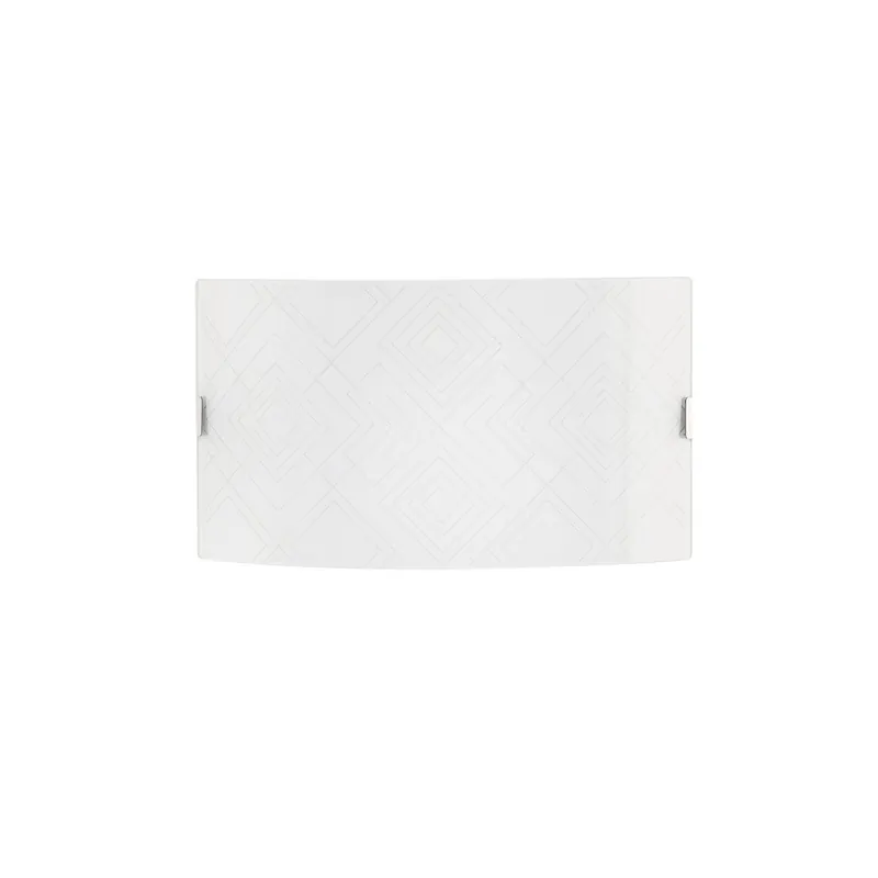 Compra Adesso Applique da Parete Bianca Con decori romboidali grigi 2XE27