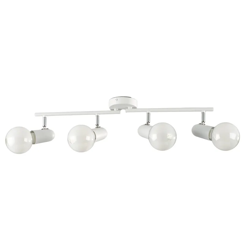 Bestseller Applique Spot Moderna 4 Luci Bianca o Nera 4XE27