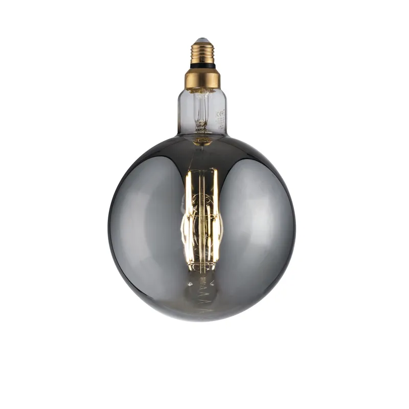 LAMPADINA LED FILAMENTO SMOKE G200 E27 8W 250LM 1800K 300° 200X300mm 15000h CRI80 Prezzo Di Fabbrica