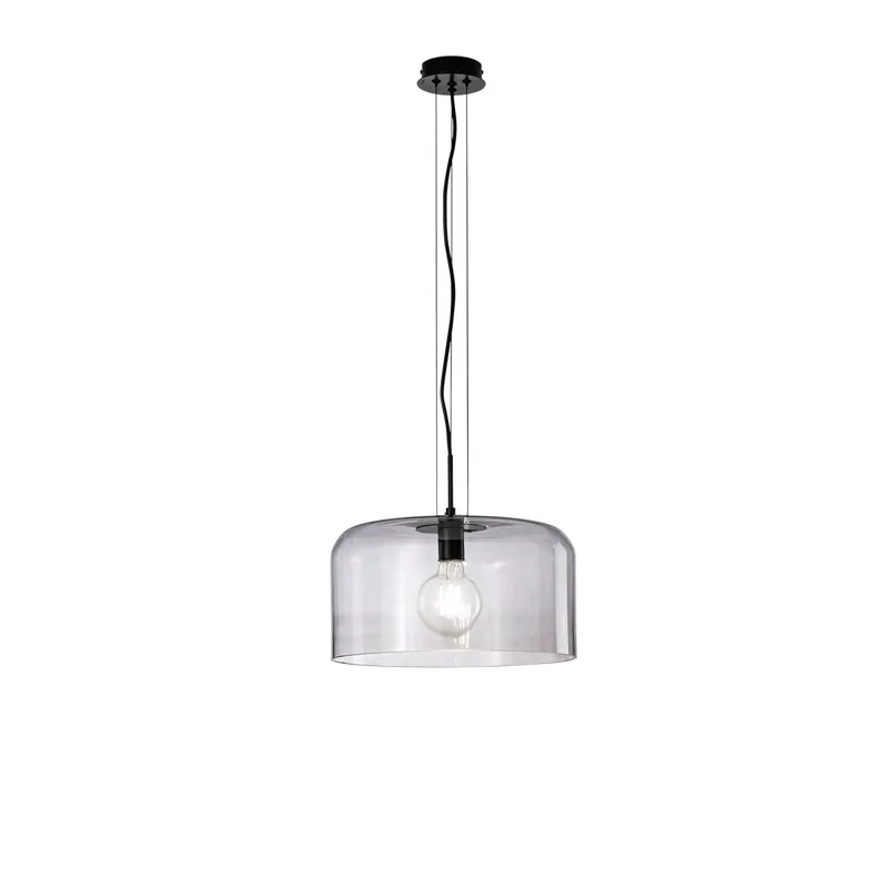 SOSPENSIONE GIBUS FUME‘ 1XE27 35X35X150CM Di Tendenza