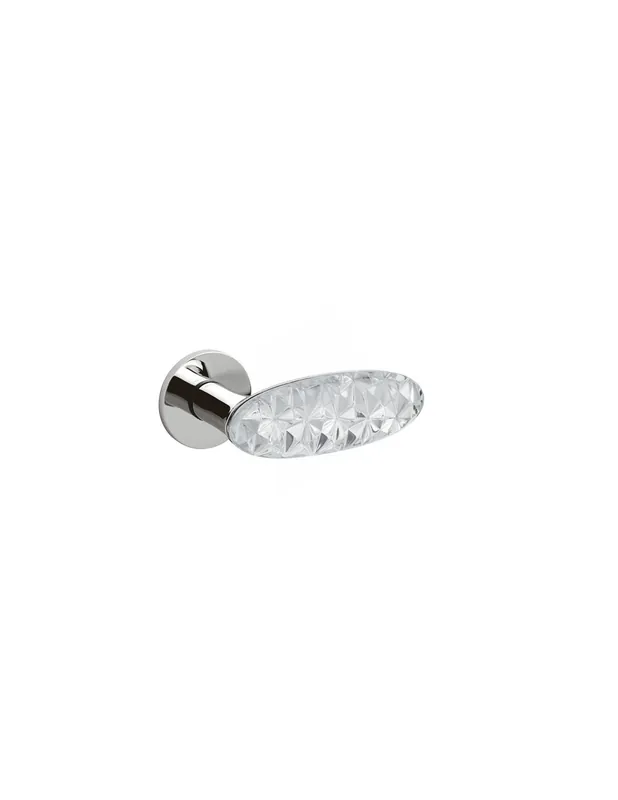 Crystal Diamond Z246RB Mezza Maniglia per porte blindate con Rosetta tonda Olivari Non Perdere