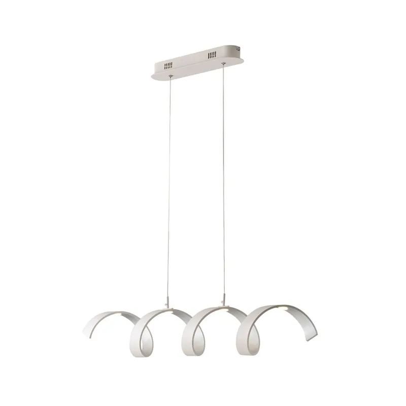 SOSPENSIONE LED HELIX BIANCA E ARGENTO 20W 1680LM 4000K 80X13,5X120CM Ordina Subito