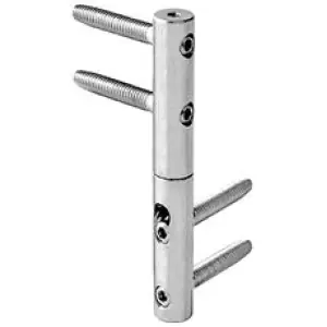 Offerta Del Giorno Cerniera AGB modello ZENIT diametro 16 registrabile per porta legno in acciaio finitura zinco silver