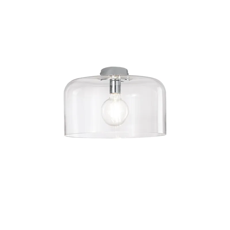 Compra Adesso PLAFONIERA GIBUS TRASPARENTE 1XE27 35X35X23CM