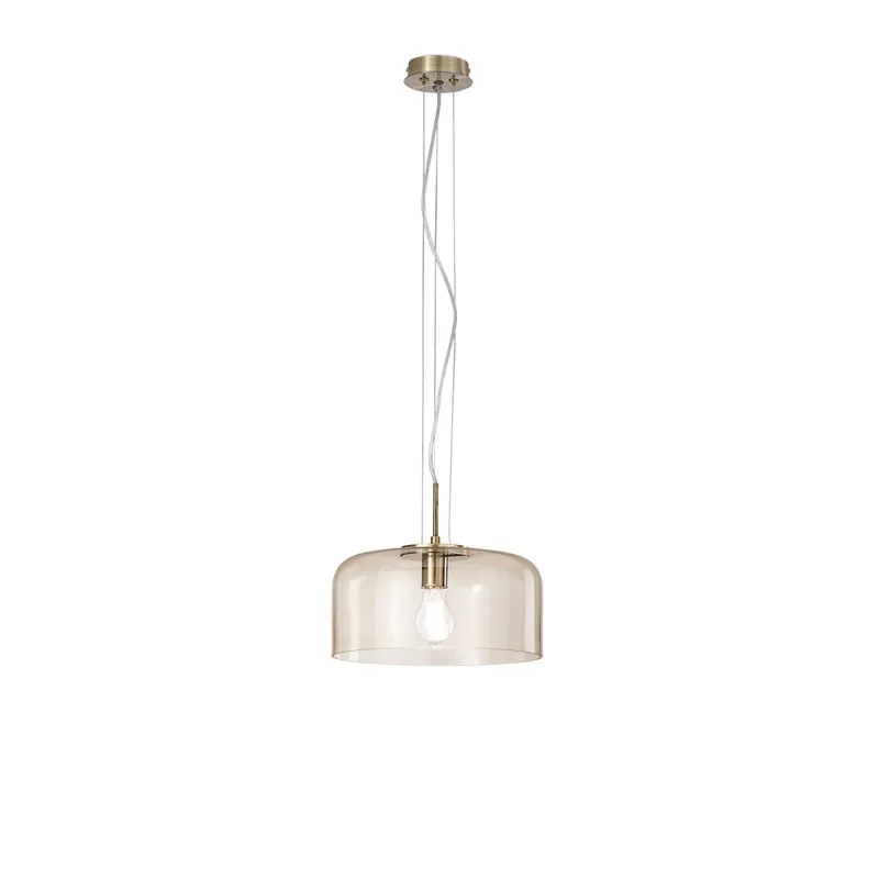 A Buon Prezzo SOSPENSIONE GIBUS AMBRA 1XE27 30X30X150CM