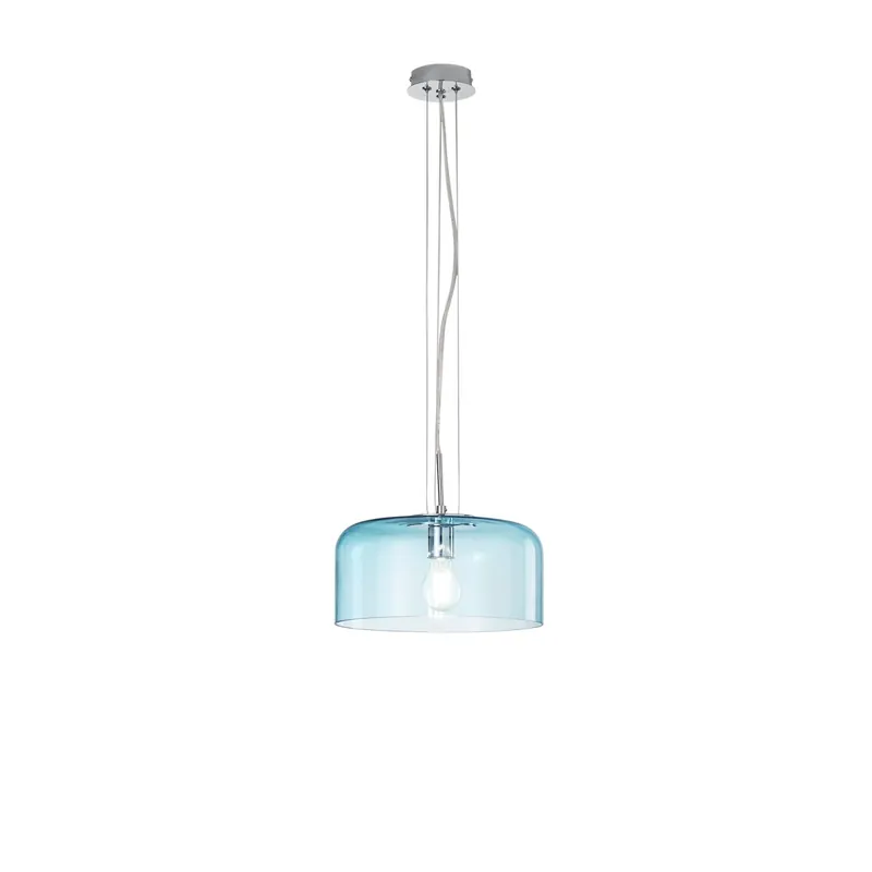 SOSPENSIONE GIBUS TURCHESE 1XE27 30X30X150CM Miglior Prezzo
