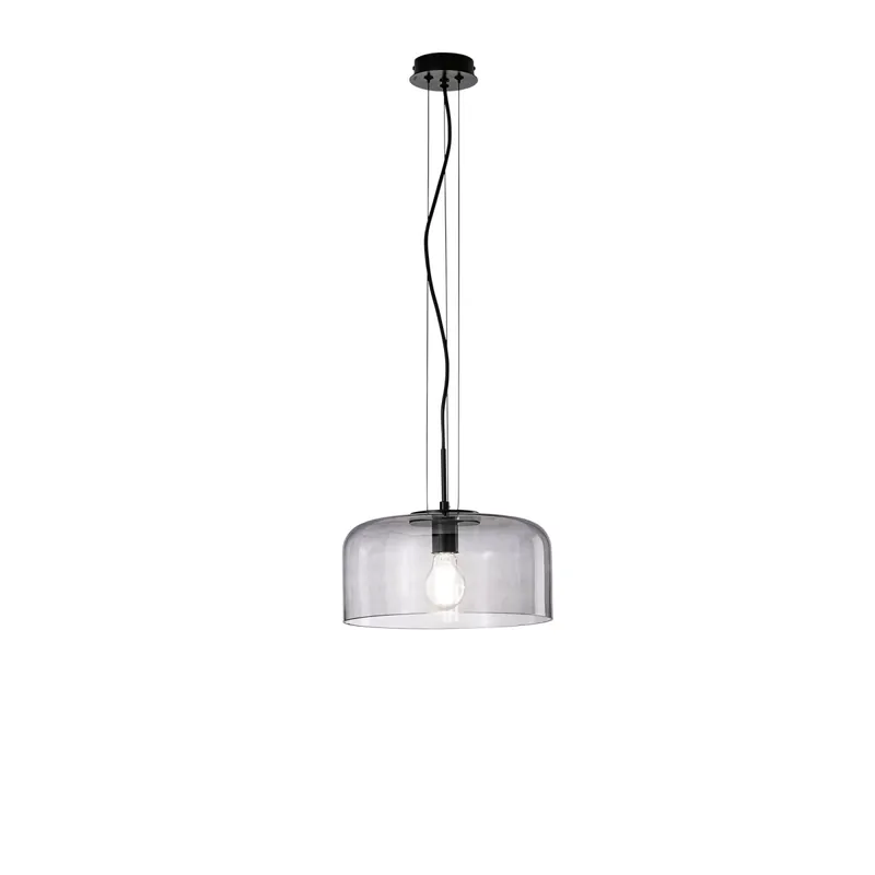 SOSPENSIONE GIBUS FUME‘ 1XE27 30X30X150CM Non Perdere