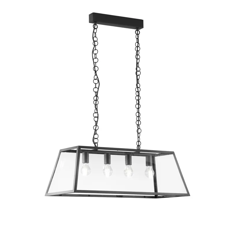 SOSPENSIONE LEXINGTON NERA 4XE27 80X35X113CM Ordina Subito
