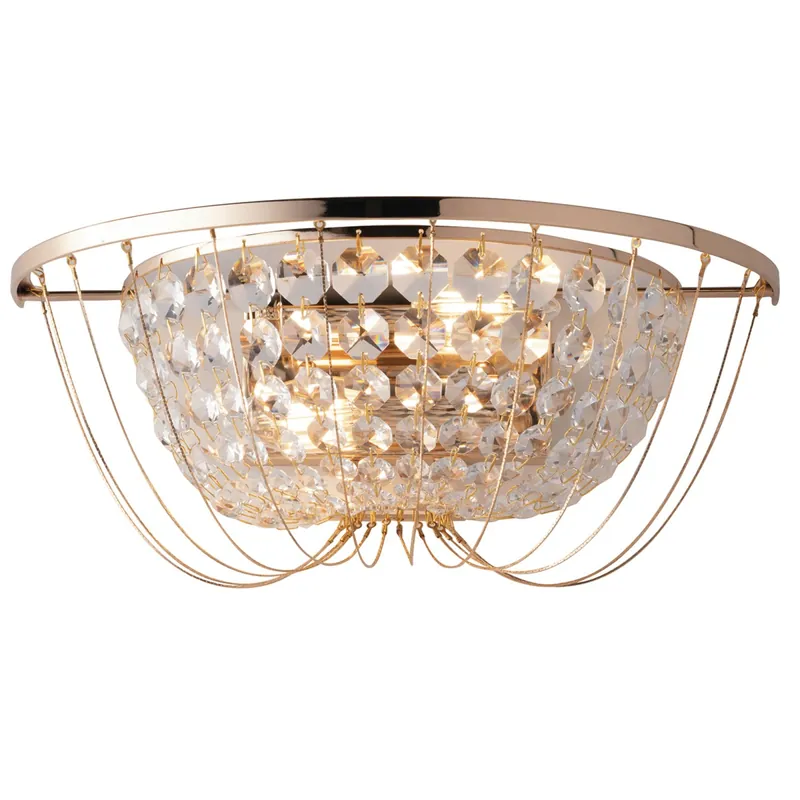Applique Moderna con cristalli K9 2XE14 Oro o Cromo Offerta Speciale