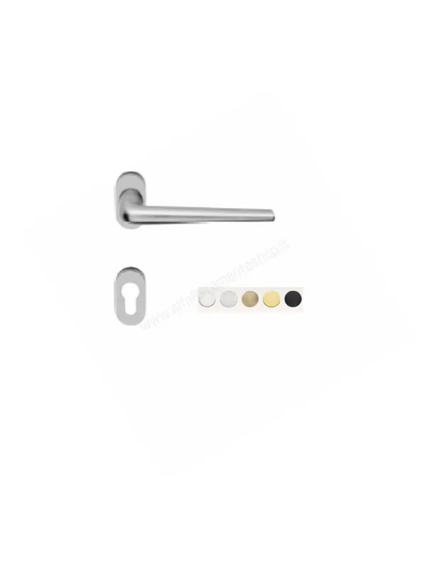 Brixia RB 096 Zincral Maniglia su Rosetta ovale per Porte Interne Linea Calì Saldi