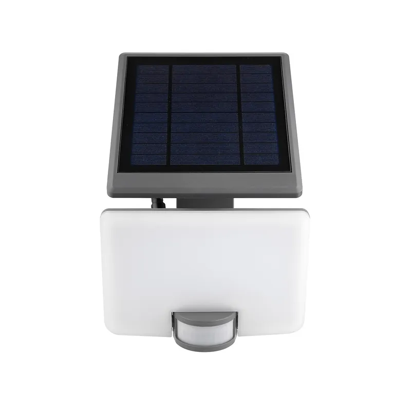 Nuova Collezione PROIETTORE LED ULYSSE ANTRACITE 10W 1000LM 4000K CON PANNELLO SOLARE E SENSORE IP54 17,8X14X29CM CAV