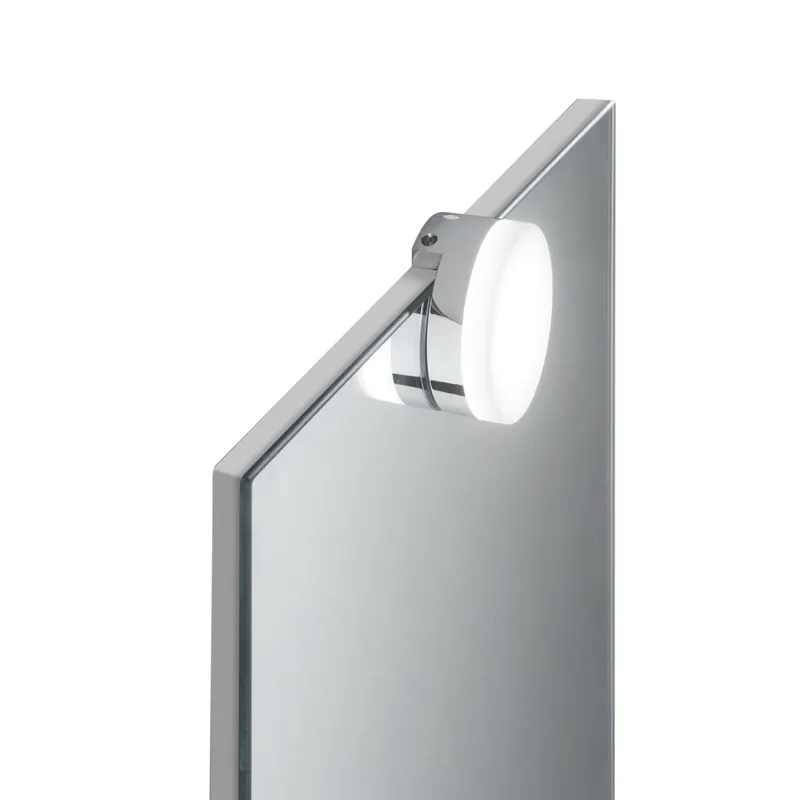 Applique Specchio LED 4W Tonda Cromo 7.5cm Compra Adesso