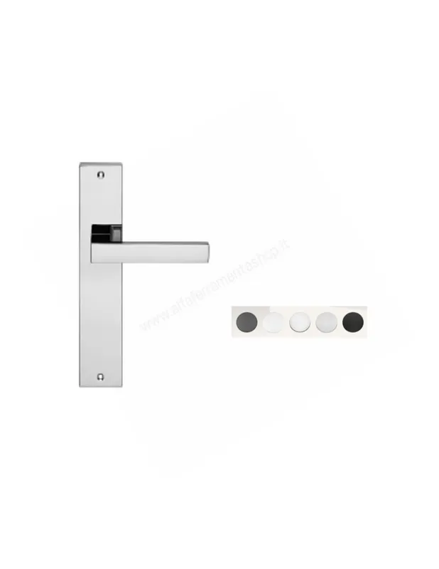 Scelto Dai Clienti Corner Zincral Maniglia con Placca per Porte Interne Linea Calì