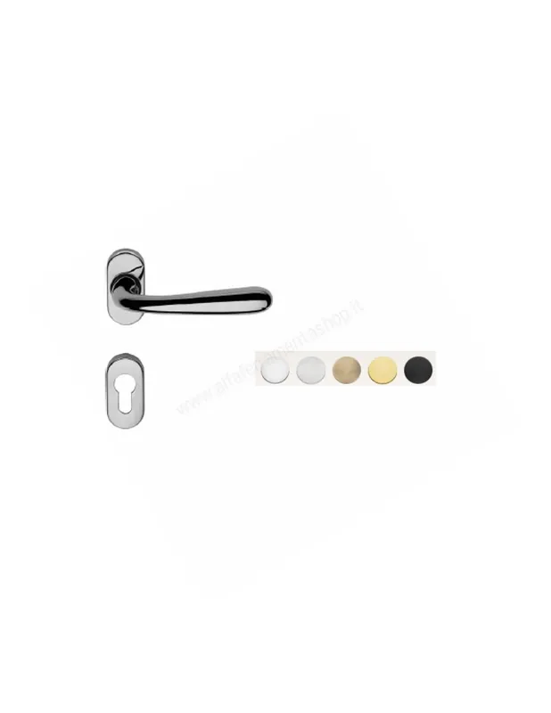 Offerta Speciale Garda 096 Zincral Maniglia su Rosetta ovale per Porte Interne Linea Calì