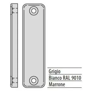 Magnete AGB modello ARTECH contenitore per serramento in plastica finitura grigio Prezzo Basso