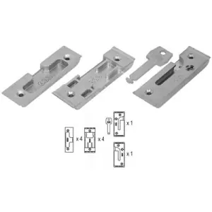 Incontri AGB modello TOUR 40 kit schema 5 sui 4 lati per serramento in acciaio finitura nichelato Più Venduto