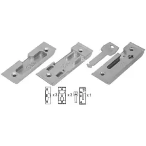 Incontri AGB modello TOUR 35 kit schema 4 sui 3 lati per serramento in acciaio finitura nichelato Prezzo Scontato