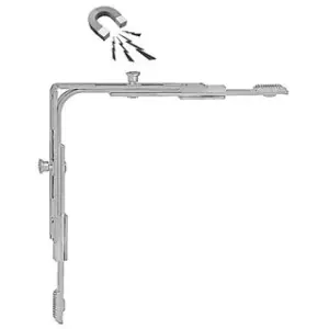 Movimento angolare AGB modello ARTECH fungo magnetico per serramento in acciaio finitura nichelato Super Prezzo