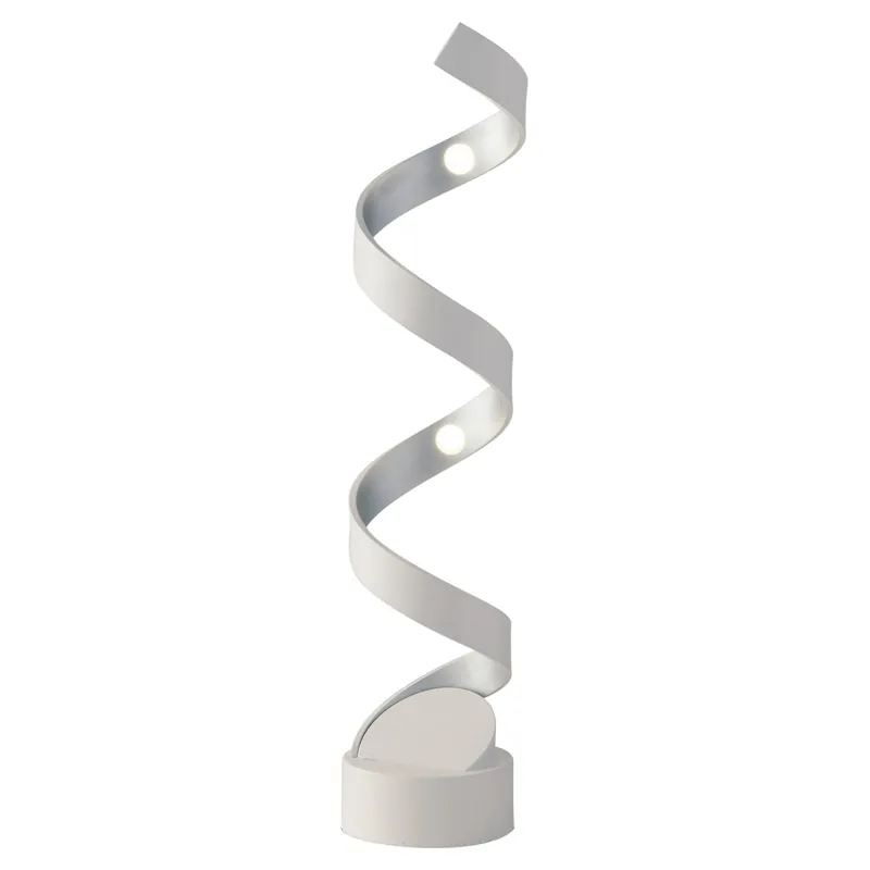Compra Adesso LUME LED HELIX BIANCO E ARGENTO 12W 740LM 3000K 14,5X14,5X66CM