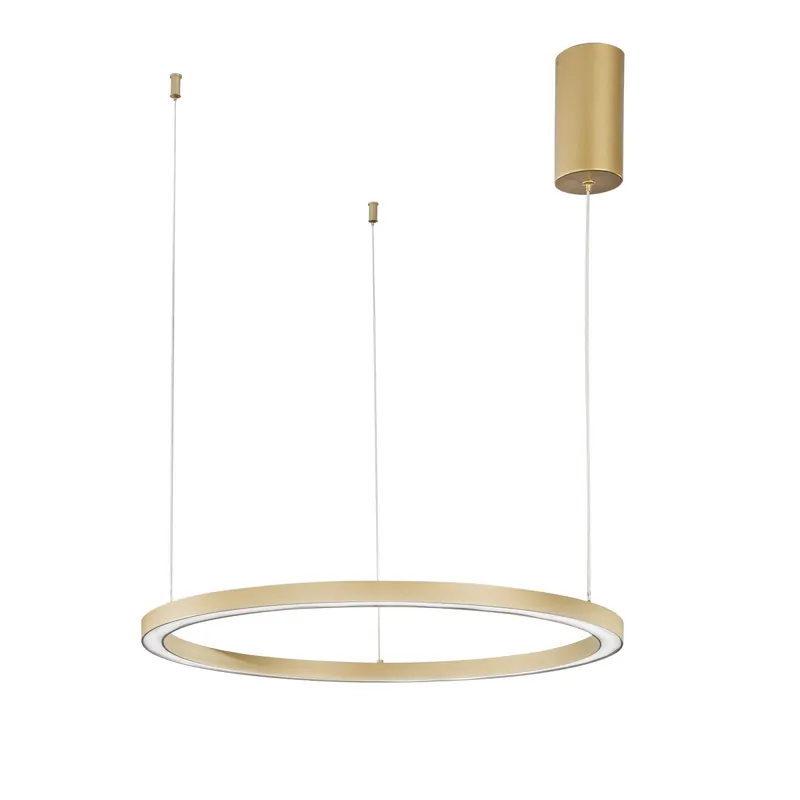 SOSPENSIONE LED HOOP ORO 30W 4500LM CCT 60X60X150CM Quantità Limitata