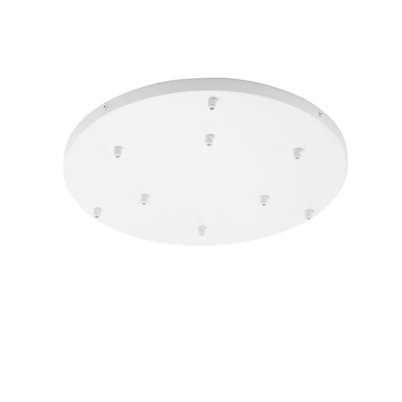 MONTATURA TONDA BIANCA A 9 FORI 52X4,1CM Promozione