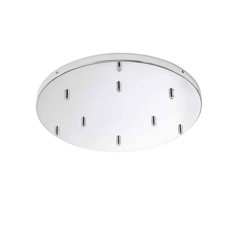 Novità MONTATURA TONDA CROMO A 9 FORI 52X4,1CM