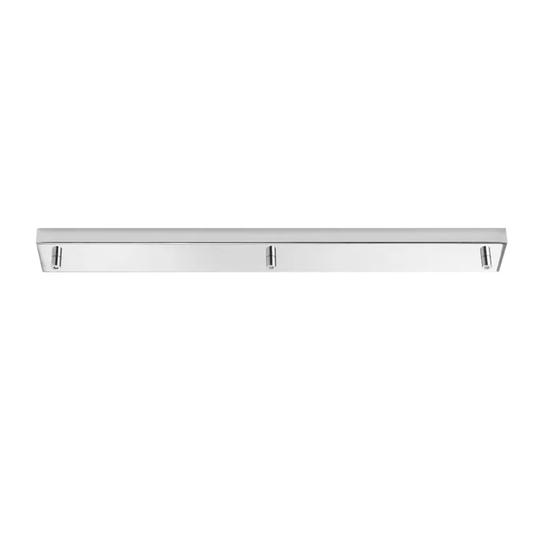 Promozione MONTATURA RETTANGOLARE CROMO A 3 FORI 67X10X4,1CM