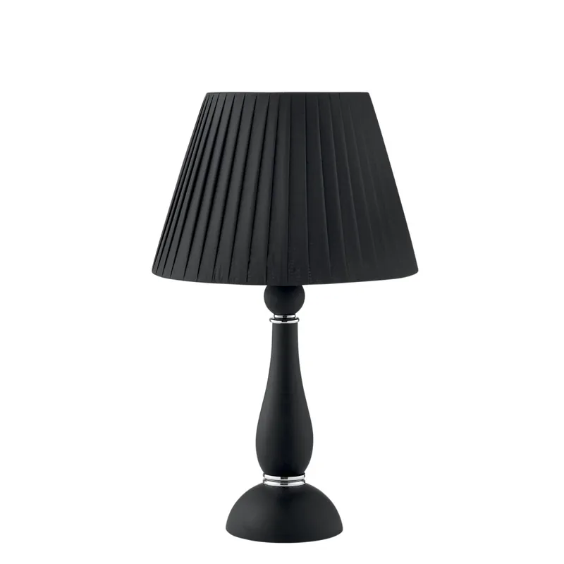 LUME ALFIERE NERO/CROMO 1XE14 32X54CM Super Prezzo