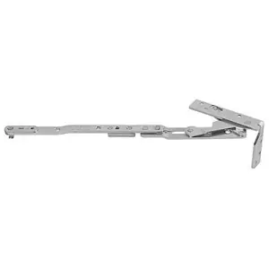 Economico Forbice AGB modello ARTECH PLANA parte telaio asse 13 sinistro grandezza 1/2 (345-804) con trasmissione movimento per serramento in acciaio finitura nichelato