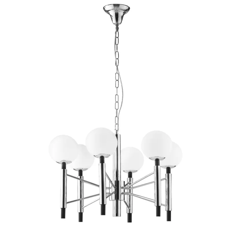 SOSPENSIONE HAMMOND CROMO/NERA 6XE14 70X120CM Prezzo Basso