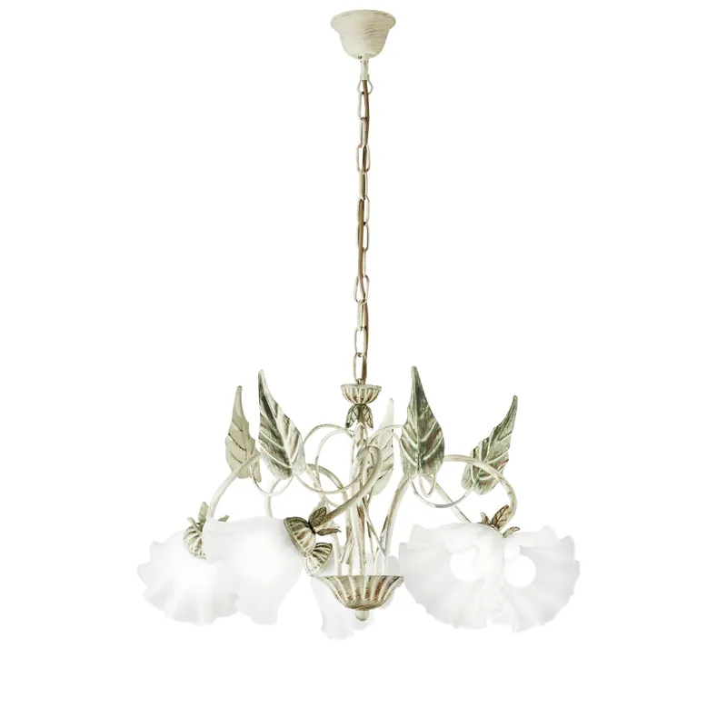 Prezzo Di Fabbrica LAMPADARIO ISOTTA AVORIO 5XE14 62X100CM