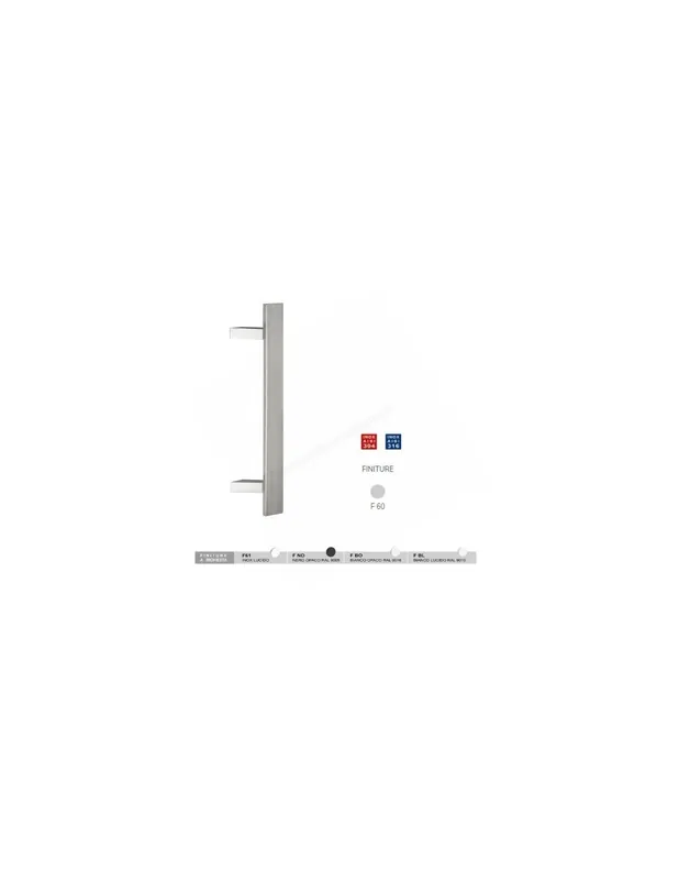 Oregon Quadro Art.841Z Maniglione inclinato Inox Fimet Spedito Oggi