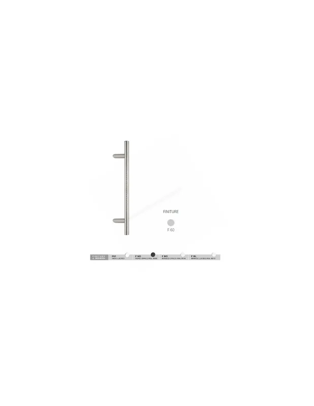 Soddisfatti O Rimborsati Arizona P.Art.800P.25 Maniglione dritto Inox Fimet