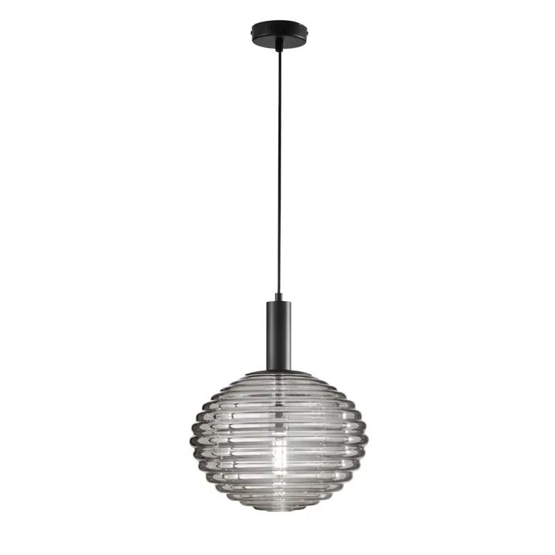 SOSPENSIONE RIPPLE NERA 1XE27 32X32X150CM Ultima Occasione